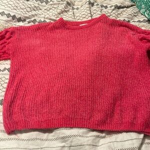 Super cute vibrant pink sweater. Never worn.